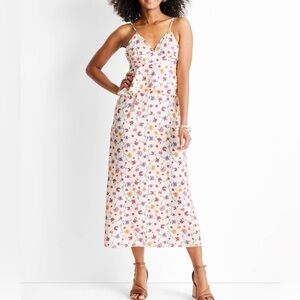 Jenny K Future Collective Dress Floral Empire Ruffle Midi Sundress Size 10